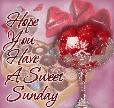 Hope You Have A Sweet Sunday Glass Glitter