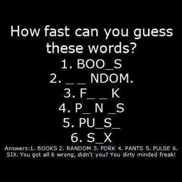 How Fast Can You Guess These Words Funny Quote