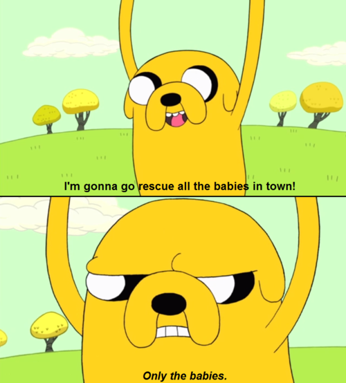 I Am Gonna Go Rescue All The Babies In Town Funny Cartoon