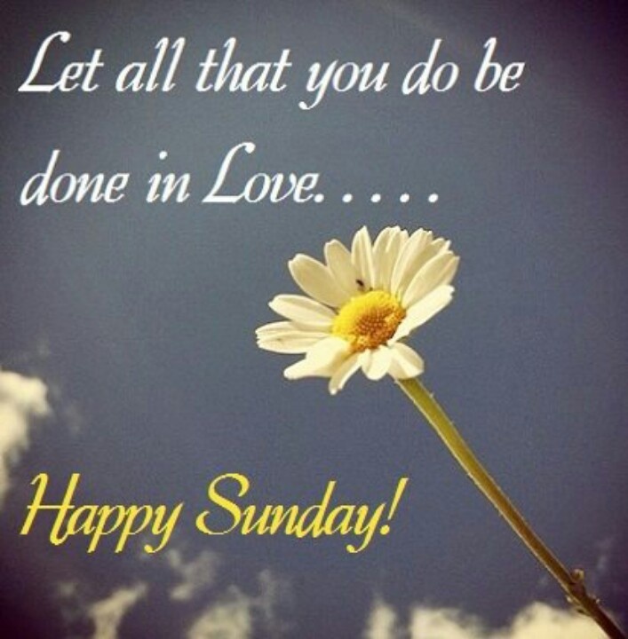 Let All That You Do Be Done In Love Happy Sunday