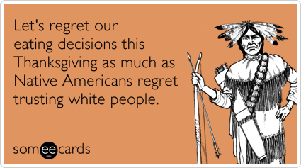 Let's Regret Our Eating Decision Funny Thanksgiving Ecard