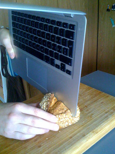 Mac Book Using As Knife Funny Technology