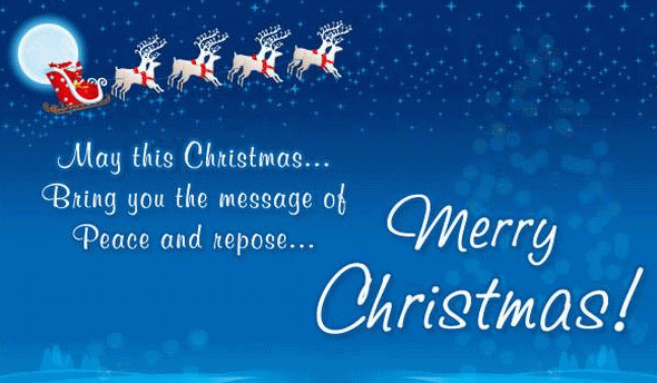 May This Christmas Bring You The Message Of Peace And Repose Merry Christmas