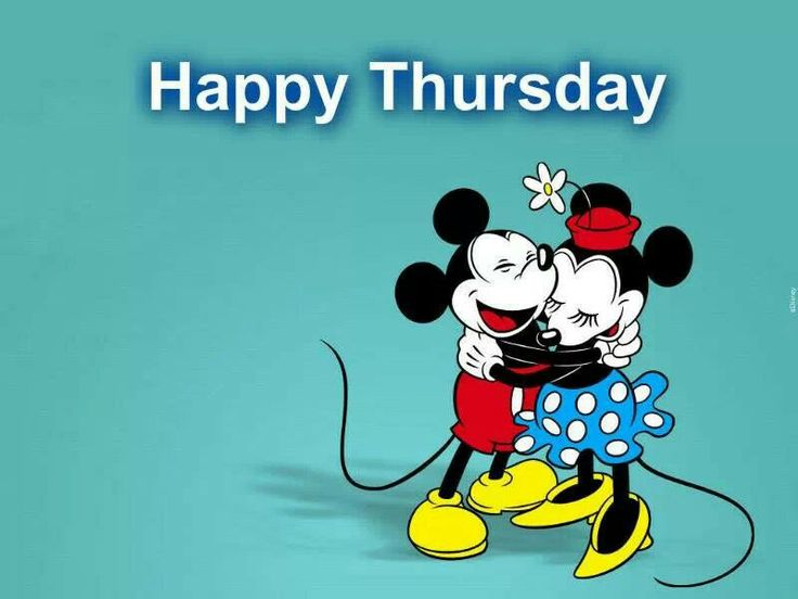 Mickey Mouse And Minny Mouse Wishes You Happy Thursday