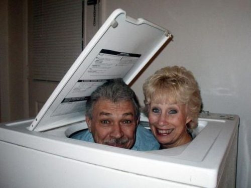 Old Couple In Washing Machine Funny Weird