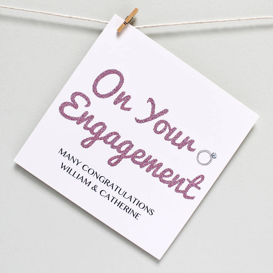 On Your Engagement Greeting Card