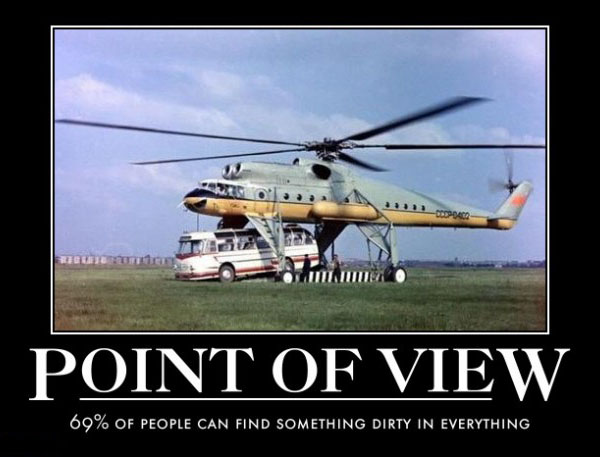 Point Of View Funny Plane Poster