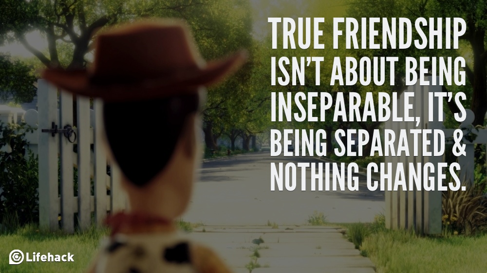 True friendship isn't about being inseparable, it's being separated & nothing changes. (4)