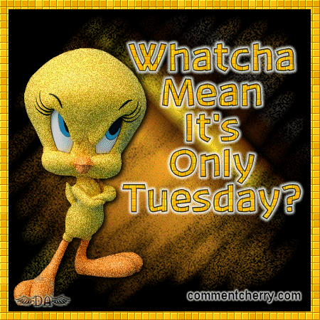 Whatcha Mean It’s Only Tuesday Tweety Glitter