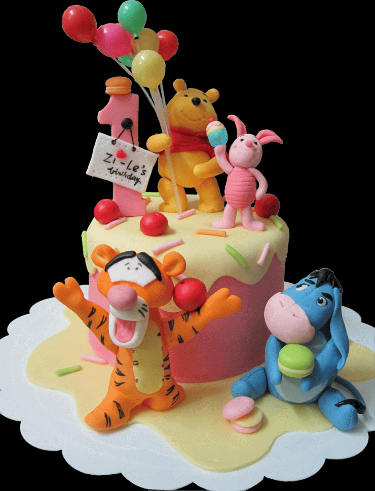 Winnie Pooh And Friends Birthday Cake