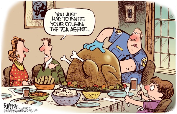 You Had To Invite Your Cousin The Agent Funny Cartoon Thanksgiving