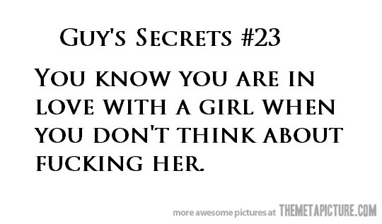 You know You Are In Love With Girl Funny Quote