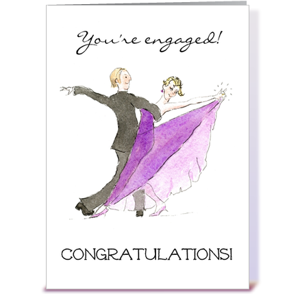 You're Engaged Congratulations Greeting Card