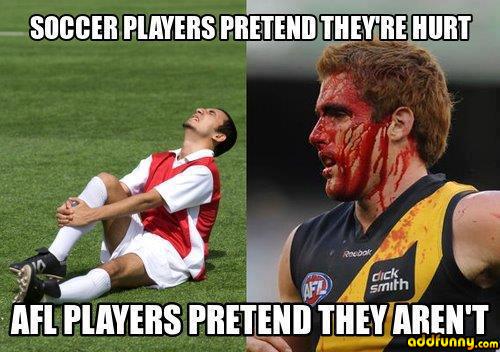 AFL Players Pretend They Aren’t Funny Sport Joke Meme