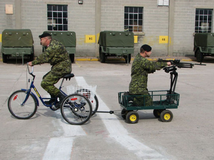 Army New Transportation Style Funny Picture