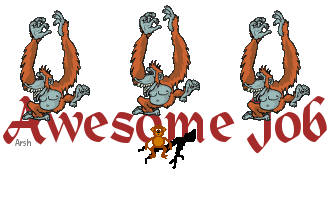 Awesome Job Monkeys Animated Picture