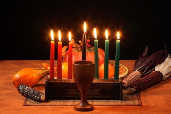 Celebrating Kwanzaa Burning Candles