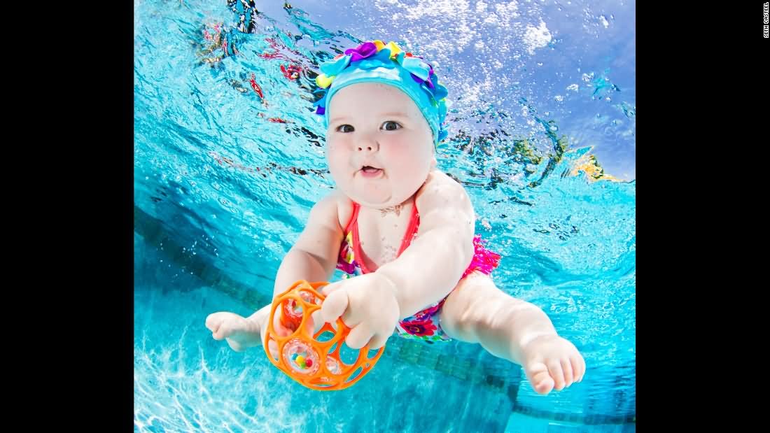 Cute Baby Underwater