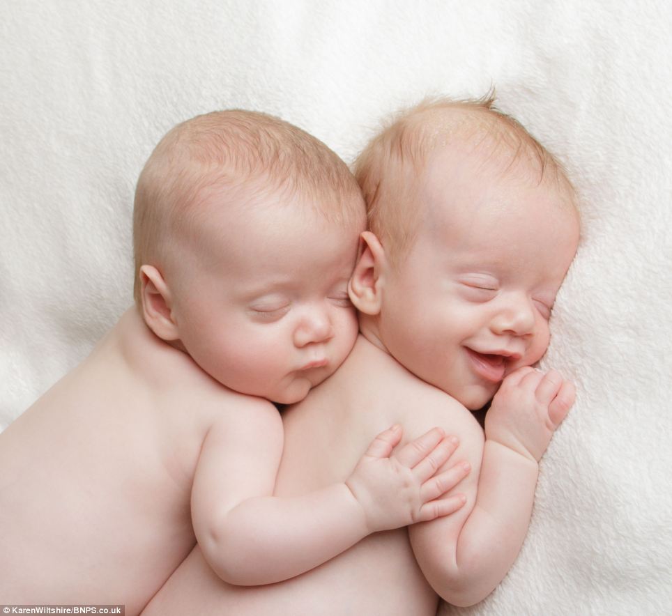 Cute Twins Sleeping Babies