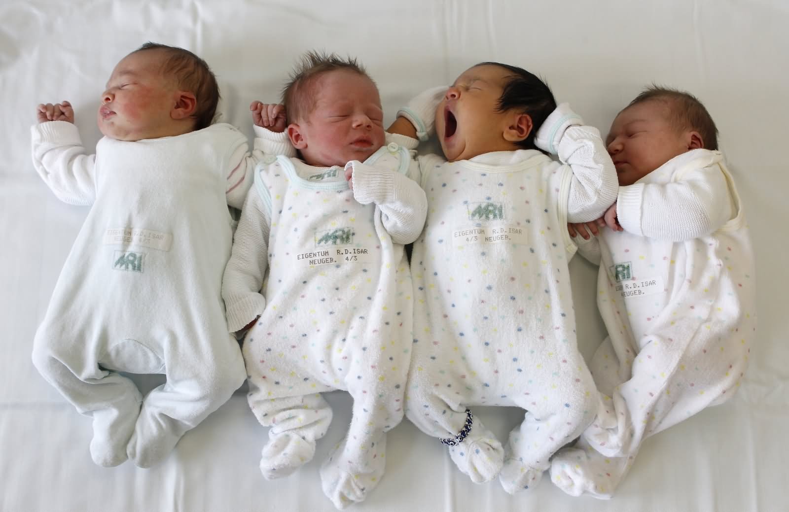 Four Newborn Babies