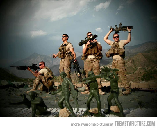 Funny Army Men Real Soldier Image