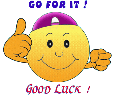 Go For It Good Luck Smiley Picture