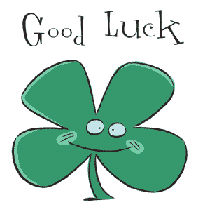 Good Luck Clover Leaf Animated Picture
