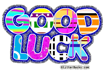 Good Luck Colorful Glitter