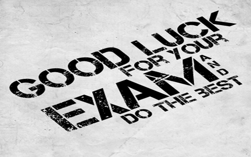 Good Luck For Your Exam And Do The Best