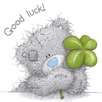 Good Luck Tatty Teddy Animated Clover Picture