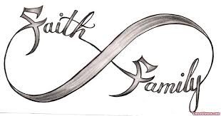 Grey Infinity Faith Family Tattoo Design By Metacharis