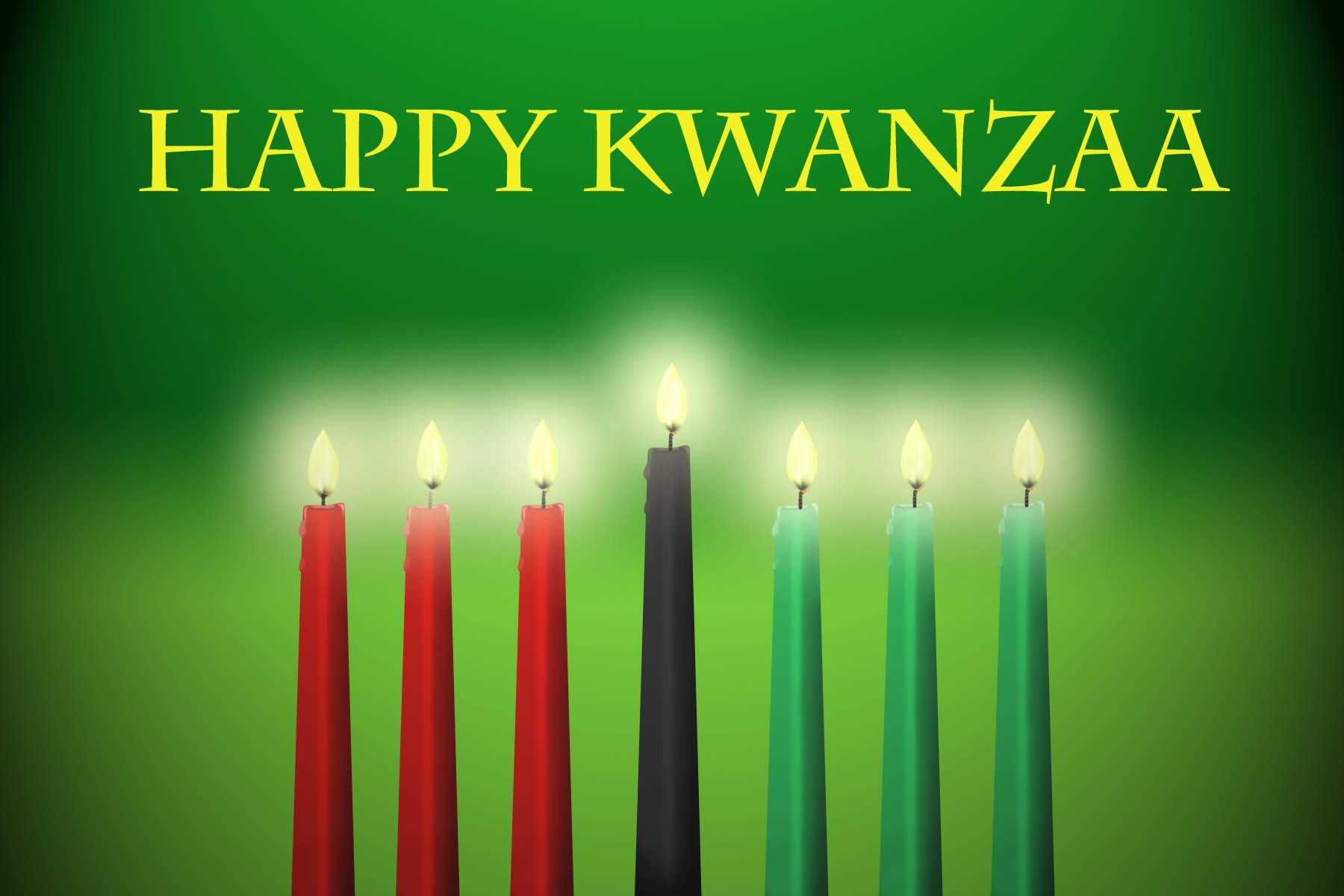 Happy Kwanzaa Candles Photo
