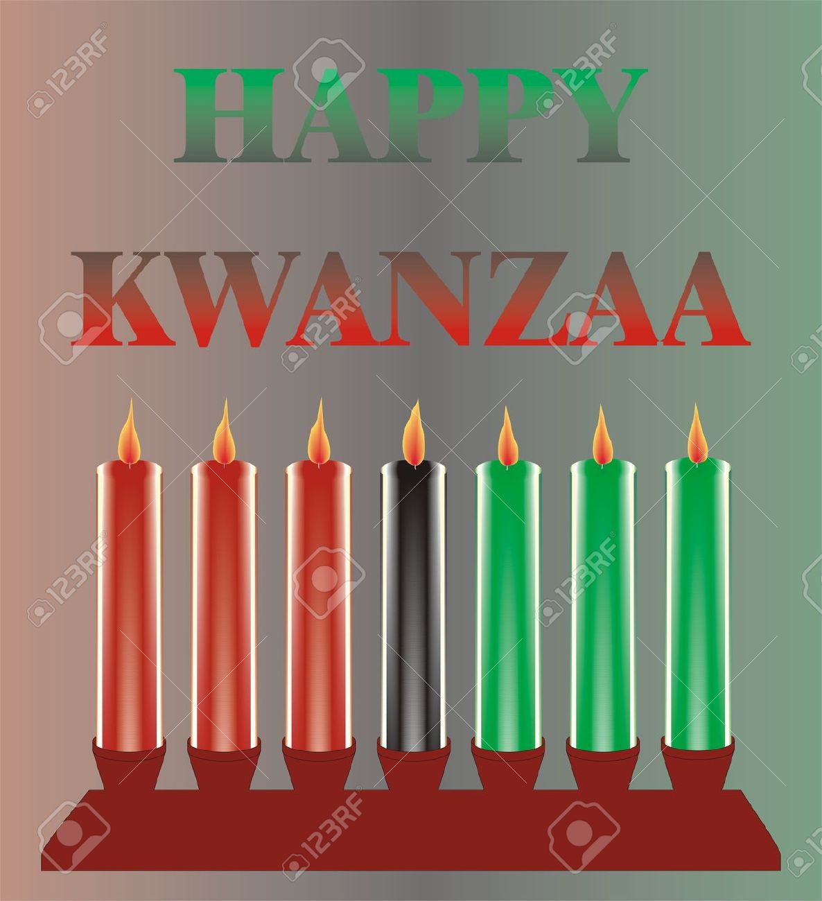 Happy Kwanzaa Candles