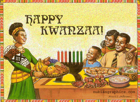 Happy Kwanzaa Wishes Sparkle Glitter Picture