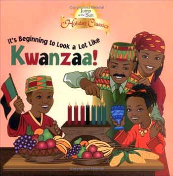 It's Beginning To Look A Lot Like Kwanzaa Celebrating Clipart