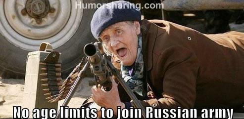 No Age Limits To Join Russian Army Funny Photo