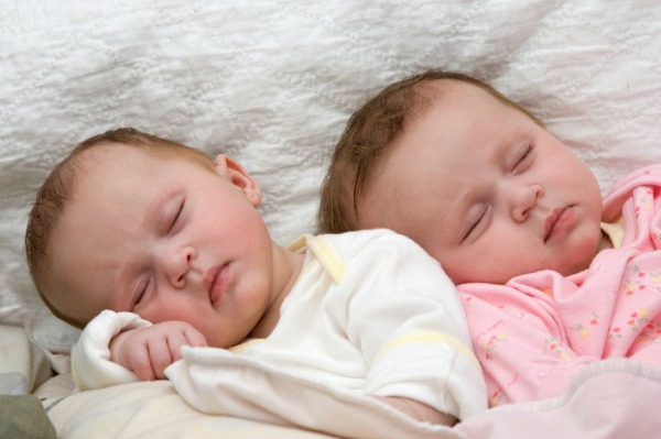 Sleeping Twin Babies