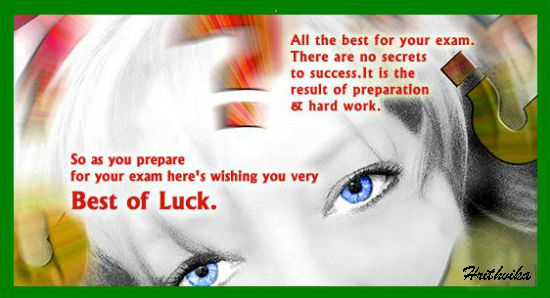 So As You Prepare For Your Exam Here's Wishing You Very Best Of Luck