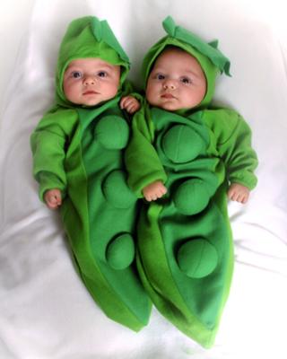 Twin Babies In Halloween Costume