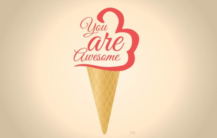 You Are Awesome Ice Cream