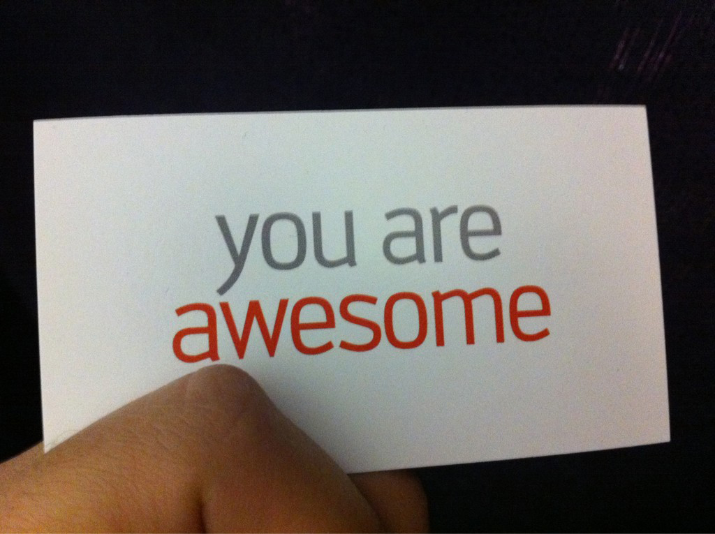 You Are Awesome Sticky Note Picture