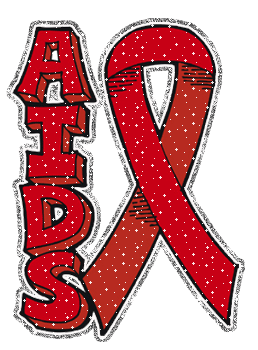 Aids Day Ribbon Glitter