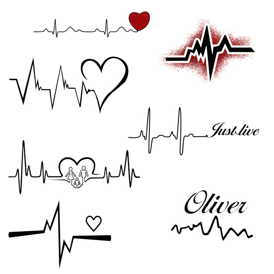 3 Beautiful Heartbeat Tattoo Design Ideas