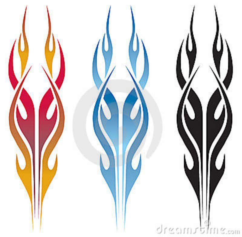 Amazing Three Flame Tattoo Designs