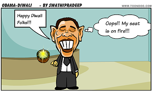 Barack Obama Wishes Happy Diwali Funny Picture
