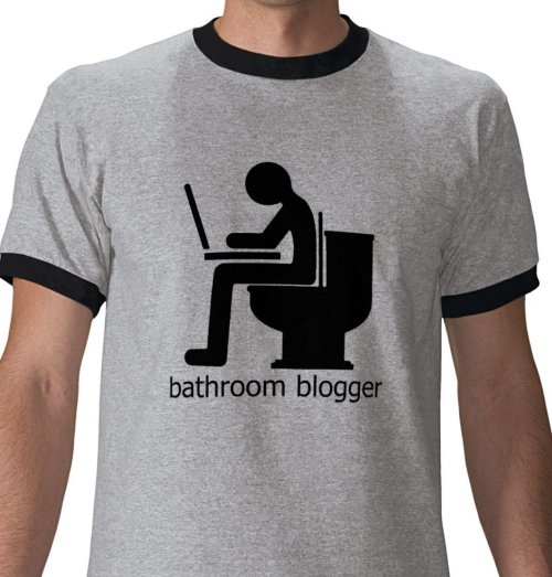 Bathroom Blogger Funny Tshirt