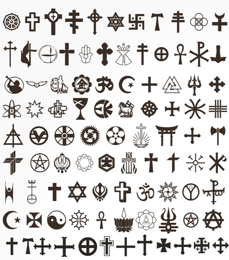 Black Religious Symbol Tattoos Flash