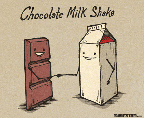 Chocolate Milk Shake Funny Picture