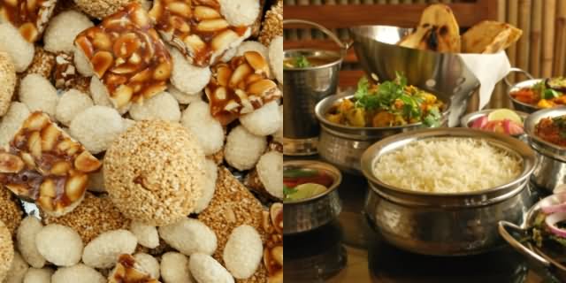 Collage Lohri Food Picture