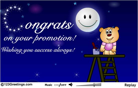 Congrats On Your Promotion Wishing You Success Always